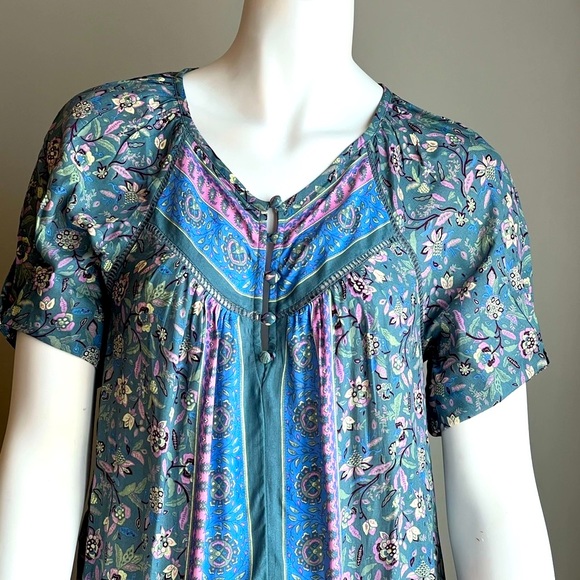NWT Lucky Brand Peasant Top Size Xsmall - Picture 3 of 9